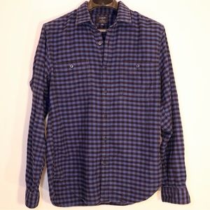 J. Crew Flannel in Blue and Black Check